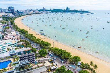 Pattaya Tayland - 26 Temmuz 2019 Güzel manzara ve cityscap