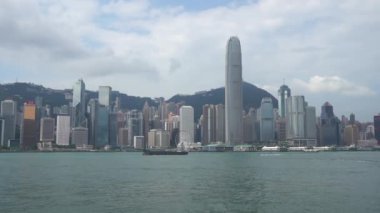 Modern megalopolis Asya şehrinin manzaralı görüntüleri