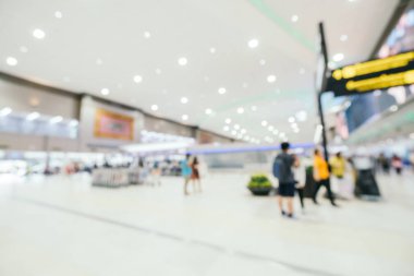 Soyut bulanıklık ve Havaalanı terminal defocused