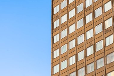 Güzel mimari ofis iş cam pencere ile kurma