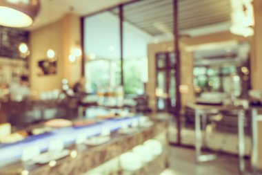 Soyut bulanıklık ve ufuk Restoran açık büfe ve kahve dükkanı ca