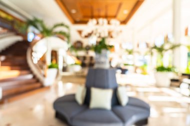 Soyut bulanıklık ve ufuk otel lobi iç