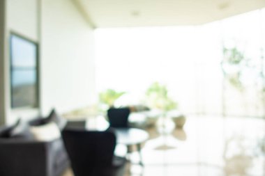 Soyut bulanıklık ve ufuk otel ve lobi iç