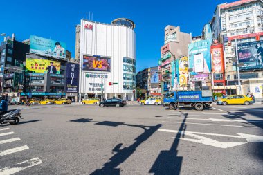 Taipei, Tayvan 30 Kasım 2018: Ximending piyasasıdır popula