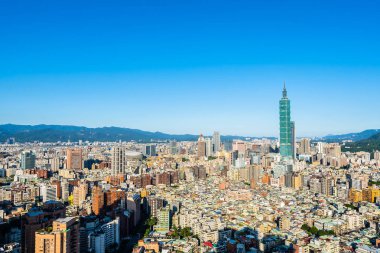 Taipei şehrinin güzel mimarisi