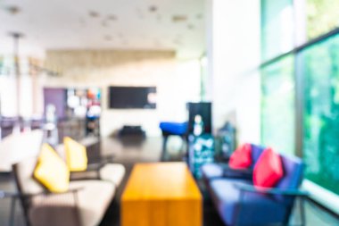 Soyut bulanıklık ve ufuk otel ve lobi iç