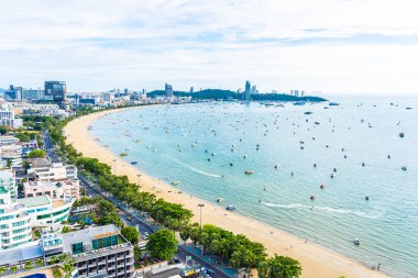 Pattaya Tayland - 26 Temmuz 2019 Güzel manzara ve cityscap