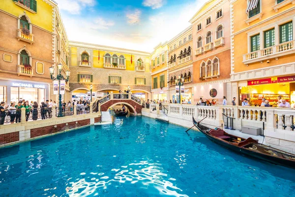 Китай, Макао - 8 сентября 2018 - Красивый роскошный венецианский хот Стоковое Фото