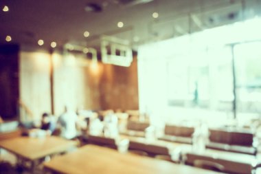 Soyut bulanıklık ve defocused açık büfe restoran ve kahve dükkanı CA