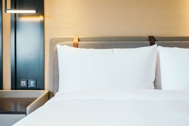 Beyaz rahat yastık Yatak Dekorasyon