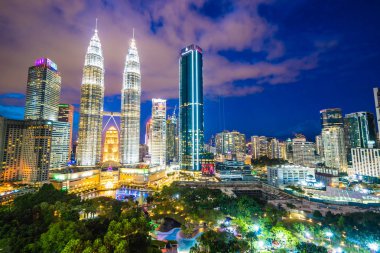 Dış Kuala Lumpur şehirde bina güzel mimari