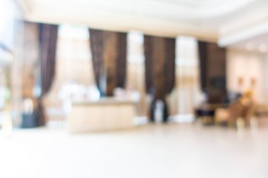 Soyut bulanıklık ve ufuk otel ve lobi iç