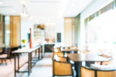 Soyut bulanıklık ve defocused açık büfe restoran ve kahve dükkanı CA