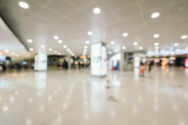 Soyut bulanıklık ve ufuk Havaalanı terminal iç