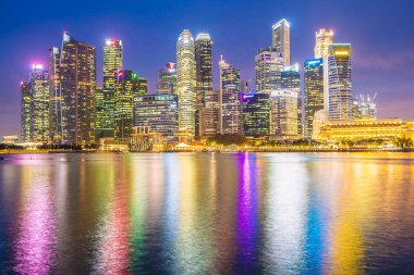 Singapur - 18 Ocak 2019: landma bina güzel mimari