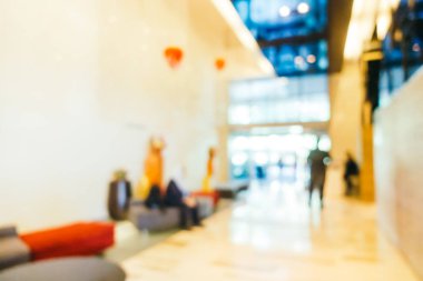 Soyut bulanıklık ve ufuk otel lobisinde