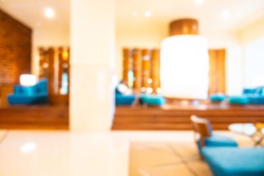 Otelde soyut bulanıklık ve defokus lobi dekorasyonu