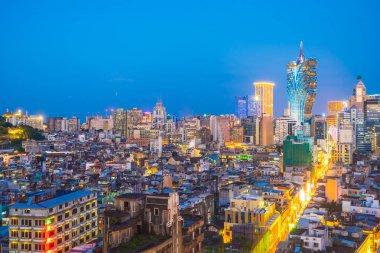 Bina Cityscape Makao şehrinin güzel mimari