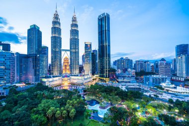 Dış Kuala Lumpur şehirde bina güzel mimari