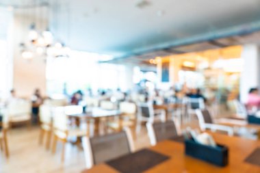 Soyut bulanıklık ve defocused açık büfe restoran ve kahve dükkanı CA