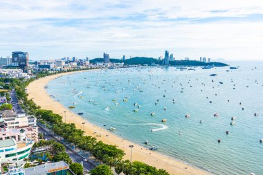 Pattaya Tayland - 26 Temmuz 2019 Güzel manzara ve cityscap