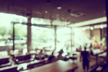 Soyut bulanıklık ve defocused açık büfe restoran ve kahve dükkanı CA