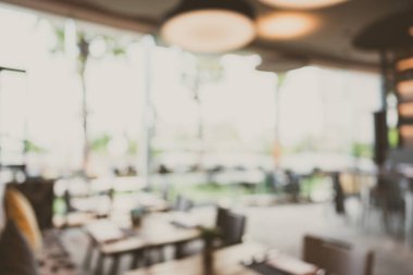 Soyut bulanıklık ve defokus restoran ve kafe cafe interi