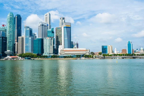 Singapur, 21 Ocak 2019: skyscra bina güzel mimari