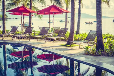 Güzel lüks otel ve tatil içinde Açık Yüzme Havuzu