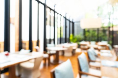 Soyut bulanıklık ve defodaklı kahve dükkanı ve büfe restoran