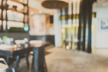Soyut bulanıklık ve defokus restoran ve kafe cafe interi