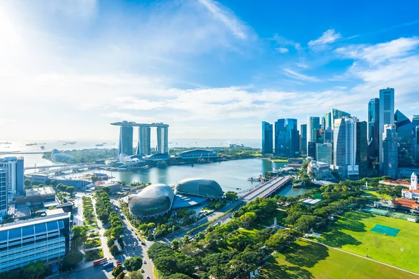 Singapur dış cityscape bina güzel mimari — Stok fotoğraf