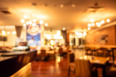 Soyut bulanıklık ve ufuk restoran ve kafe iç