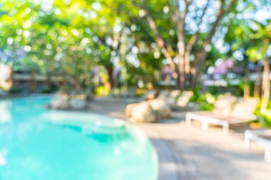 Soyut bulanıklık ve defokus açık yüzme havuzu