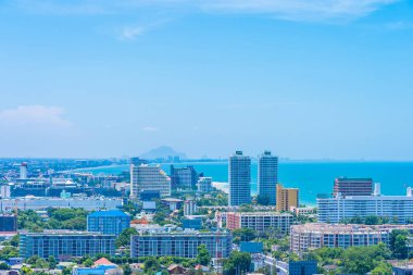 Güzel açık hava manzara ve hua hin şehir manzarası