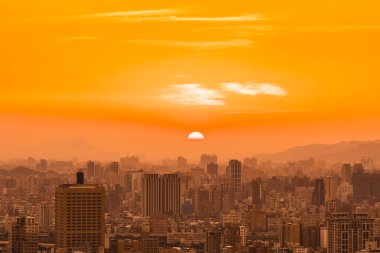 Taipei şehrinin güzel mimarisi