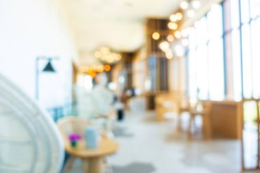 Soyut bulanıklık ve defokus otel lobisi iç