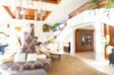 Soyut bulanıklık ve ufuk otel lobi iç