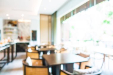 Soyut bulanıklık ve defocused açık büfe restoran ve kahve dükkanı CA