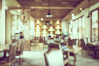 Soyut bulanıklık ve bulanık kahve dükkanı Cafe ve restoran interi