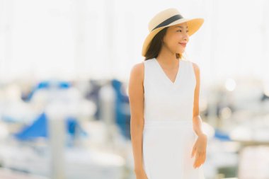 Relax asian eğlence genç gülümsemek güzel kadın mutlu portre