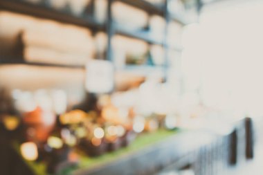 Soyut bulanıklık ve defokus restoran ve kafe cafe interi