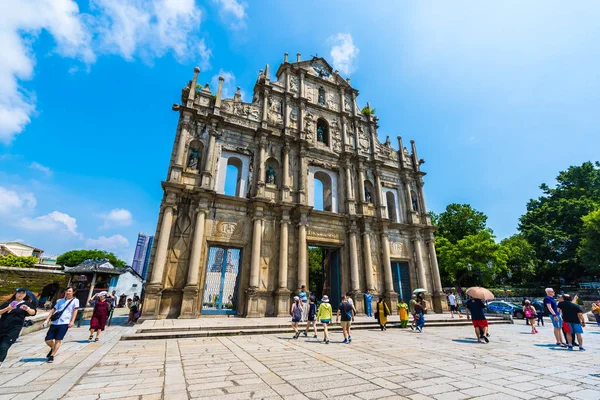 China, Macau - 6 de setembro de 2018 - Bela arquitetura antiga bui — Fotografia de Stock