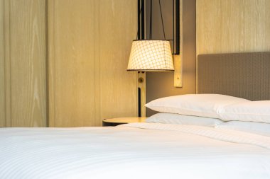 Beyaz rahat yastık Yatak Dekorasyon