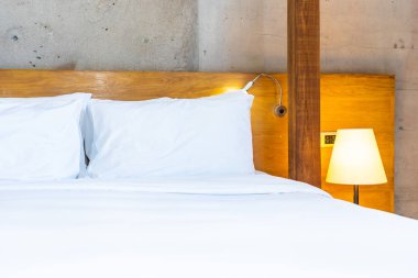 Beyaz rahat yastık Yatak Dekorasyon