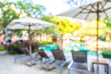 Soyut bulanıklık ve defokus açık yüzme havuzu