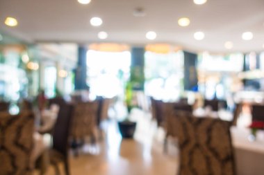 Soyut bulanıklık ve defocused açık büfe restoran ve kahve dükkanı CA