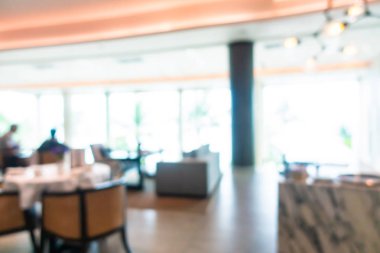 Soyut bulanıklık ve defocused açık büfe restoran ve kahve dükkanı CA