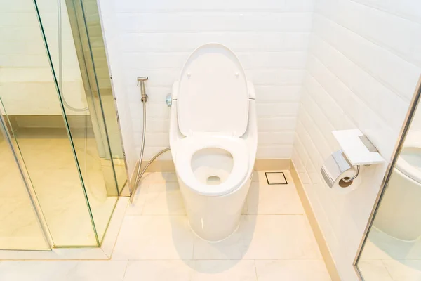 Sedile WC bianco — Foto Stock