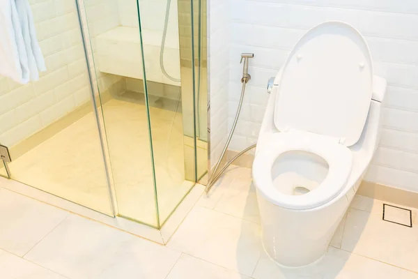 White toilet bowl seat — Stock Photo, Image